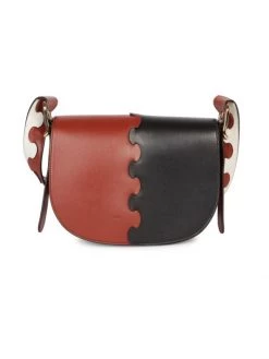 Chloé Mia Tri-Color Leather Saddle Bag