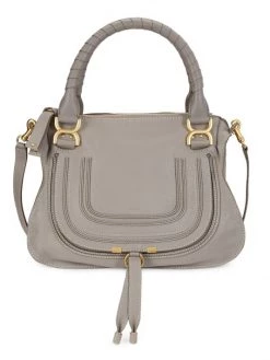 Chloé Medium Marcie Leather Satchel Light Cloud -Deals Chloé Store unnamed file 15