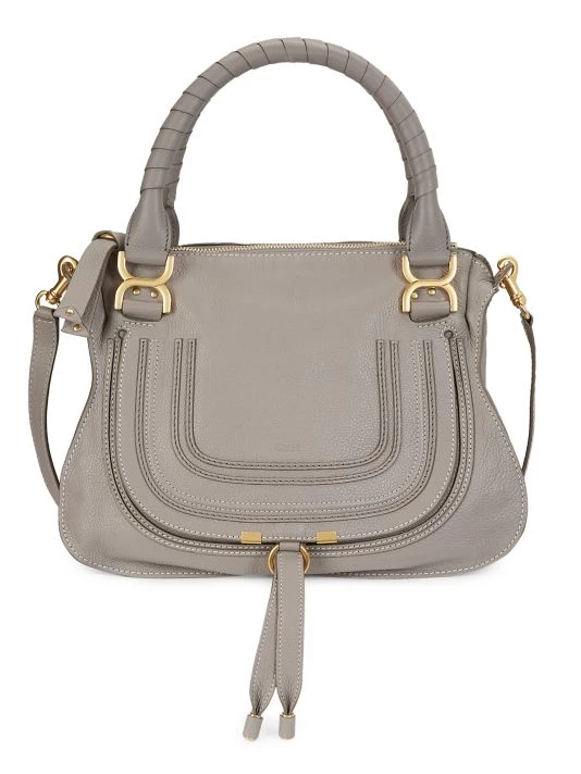 Chloé Medium Marcie Leather Satchel Tan 9 Chloé Medium Marcie Leather Satchel Tan - Image 7