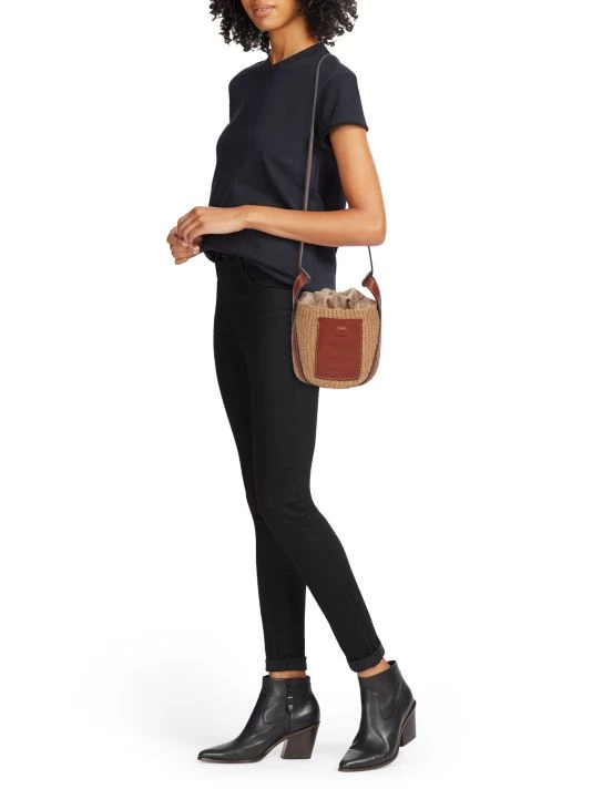Chloé Small Basket Woven Crossbody Bag Sepia Brown 4 Chloé Small Basket Woven Crossbody Bag Sepia Brown - Image 2