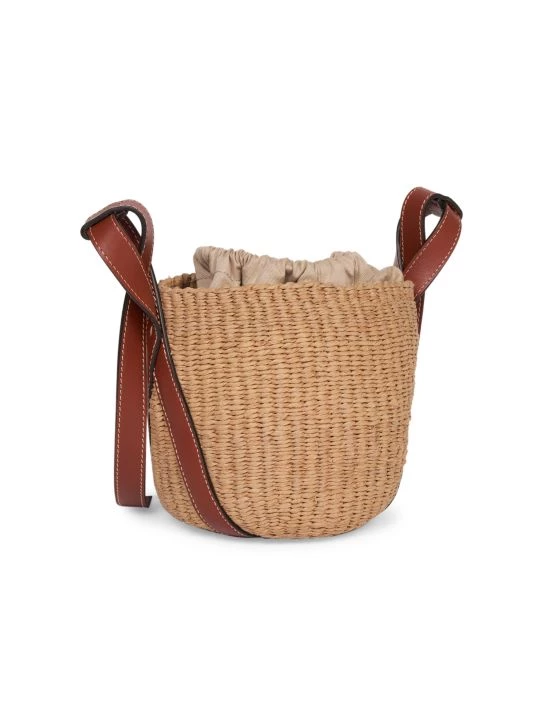 Chloé Small Basket Woven Crossbody Bag Sepia Brown 5 Chloé Small Basket Woven Crossbody Bag Sepia Brown - Image 3