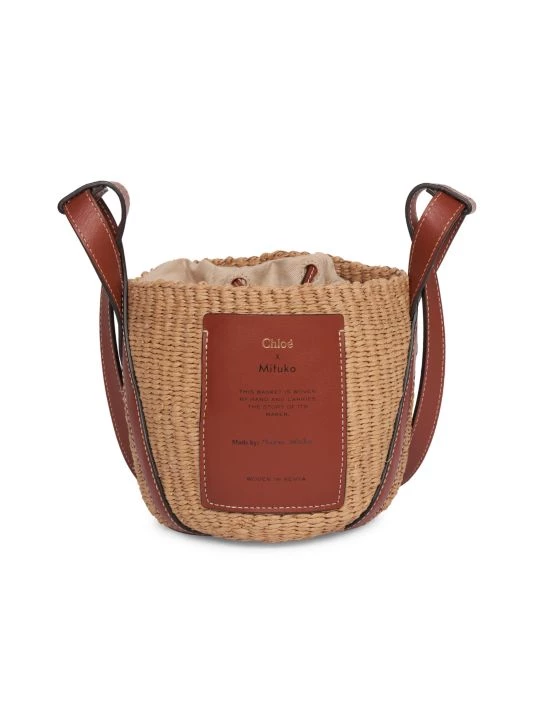 Chloé Small Basket Woven Crossbody Bag Sepia Brown 6 Chloé Small Basket Woven Crossbody Bag Sepia Brown - Image 4