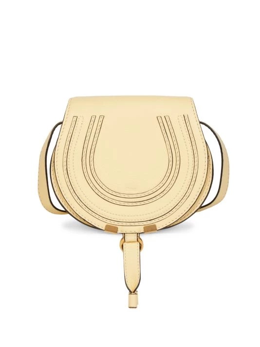 Chloé Small Marcie Leather Saddle Bag Softy Yellow 8 Chloé Small Marcie Leather Saddle Bag Softy Yellow - Image 6