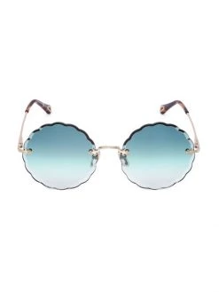 Chloé 60MM Round Scalloped Sunglasses