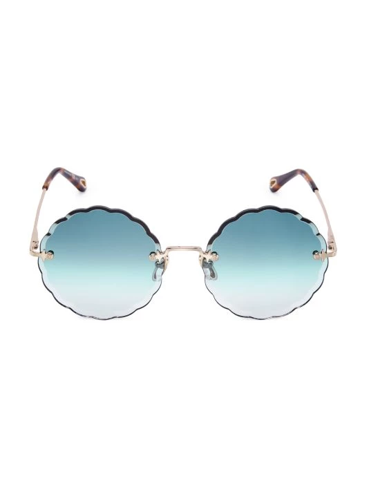 Chloé 60MM Round Scalloped Sunglasses 3 Chloé 60MM Round Scalloped Sunglasses