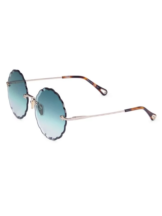 Chloé 60MM Round Scalloped Sunglasses 4 Chloé 60MM Round Scalloped Sunglasses - Image 2