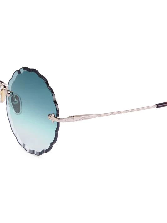 Chloé 60MM Round Scalloped Sunglasses 5 Chloé 60MM Round Scalloped Sunglasses - Image 3