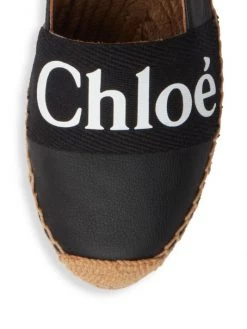 Chloé Woody Leather & Canvas Espadrilles White -Deals Chloé Store unnamed file 1594
