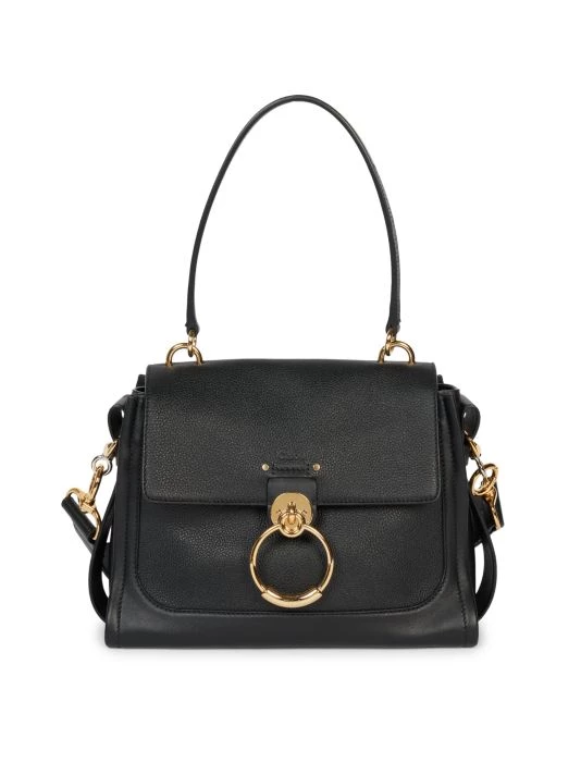 Chloé Small Tess Leather Satchel Black 7 Chloé Small Tess Leather Satchel Black - Image 5