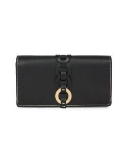 Chloé Darryl Leather Wallet Motty Grey