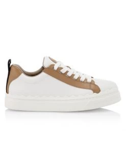 Chloé Lauren Leather Sneakers White Beige -Deals Chloé Store unnamed file 1620