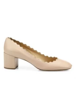 Chloé Lauren Leather Pumps Pink Tea