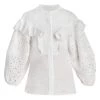 Chloé Embroidered Eyelet Puff-Sleeve Blouse -Deals Chloé Store unnamed file 163