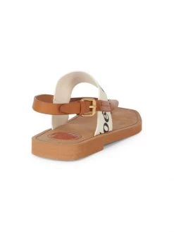 Chloé Woody Flat Leather Thong Slingback Sandals -Deals Chloé Store unnamed file 1630