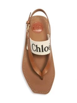 Chloé Woody Flat Leather Thong Slingback Sandals -Deals Chloé Store unnamed file 1632