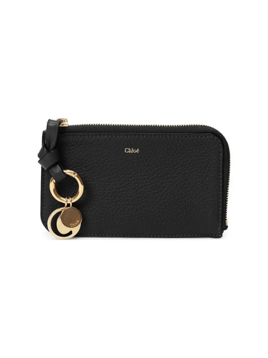 Chloé Alphabet Zip Leather Card Case Black 5 Chloé Alphabet Zip Leather Card Case Black - Image 3