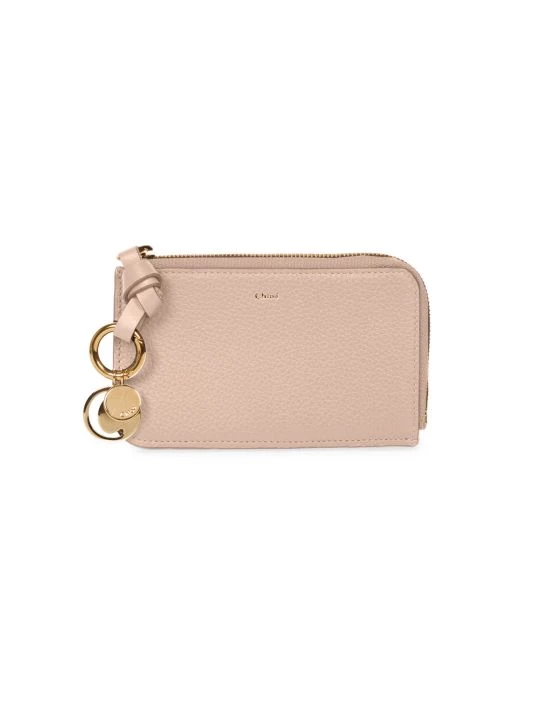 Chloé Alphabet Zip Leather Card Case Black 6 Chloé Alphabet Zip Leather Card Case Black - Image 4