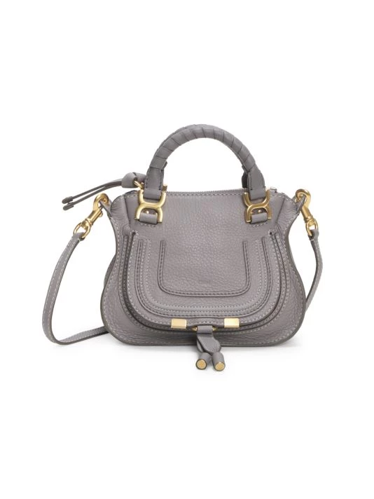Chloé Mini Marcie Leather Satchel Black 7 Chloé Mini Marcie Leather Satchel Black - Image 5