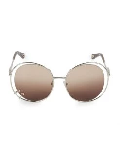 Chloé Wendy 59MM Round Sunglasses Gold Brown -Deals Chloé Store unnamed file 1696