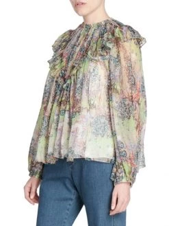 Chloé Ruffled Multicolor Print Silk Top 11 Chloé Ruffled Multicolor Print Silk Top -Deals Chloé Store unnamed file 1722