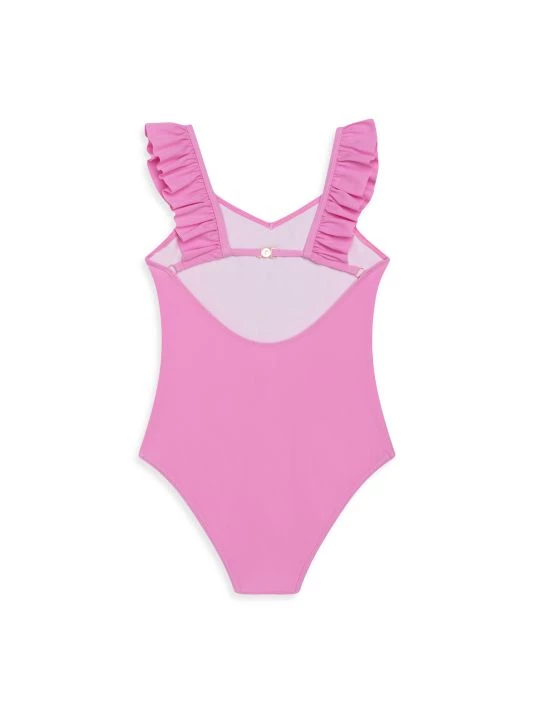 Chloé Little Girl's & Girl's Heart Logo One-Piece Swimsuit For Kids 4 Chloé Little Girl's & Girl's Heart Logo One-Piece Swimsuit For Kids - Image 2