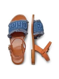 Chloé Little Girl's & Girl's Denim Sandals For Kids -Deals Chloé Store unnamed file 1753