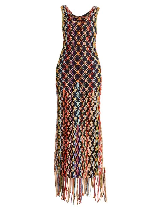 Chloé Knotted & Woven Cord Maxi Dress 3 Chloé Knotted & Woven Cord Maxi Dress