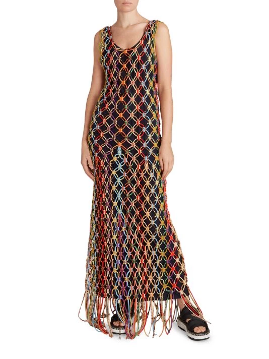 Chloé Knotted & Woven Cord Maxi Dress 5 Chloé Knotted & Woven Cord Maxi Dress - Image 3