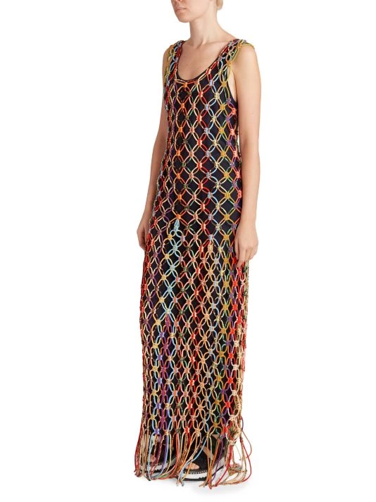 Chloé Knotted & Woven Cord Maxi Dress 6 Chloé Knotted & Woven Cord Maxi Dress - Image 4