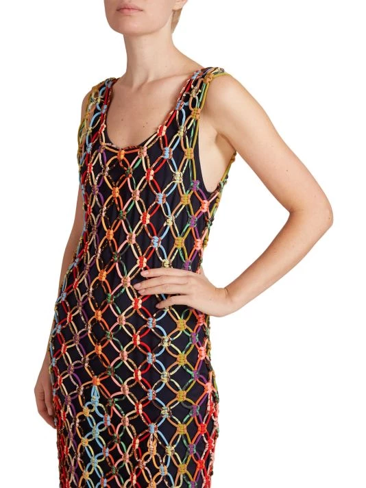 Chloé Knotted & Woven Cord Maxi Dress 8 Chloé Knotted & Woven Cord Maxi Dress - Image 6