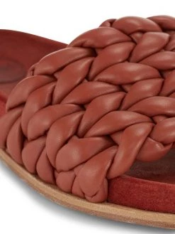 Chloé Kacey Braided Leather Slides Saffron Orange -Deals Chloé Store unnamed file 1817