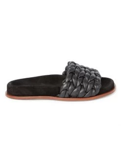 Chloé Kacey Braided Leather Slides Saffron Orange -Deals Chloé Store unnamed file 1820