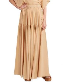 Chloé Silk Tiered Maxi Skirt -Deals Chloé Store unnamed file 1852
