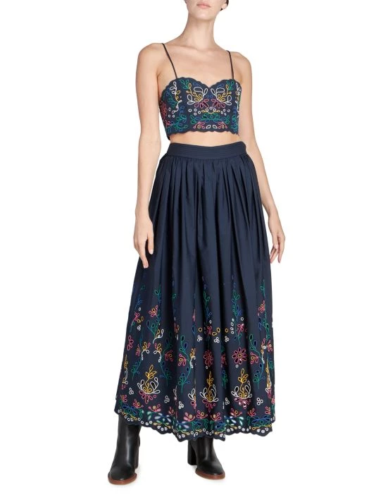 Chloé Embroidered Crop Top 4 Chloé Embroidered Crop Top - Image 2