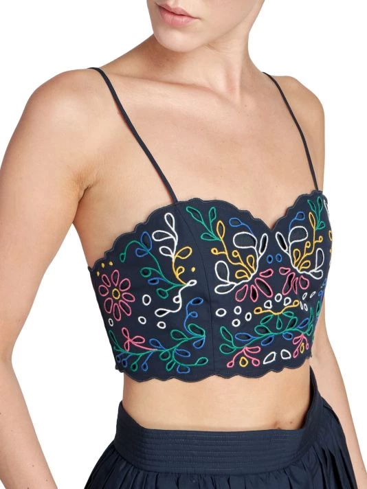 Chloé Embroidered Crop Top 8 Chloé Embroidered Crop Top - Image 6