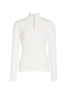 Chloé X Fusalp Ribbed Quarter-Zip Sweater