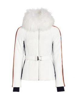 Chloé X Fusalp Shearling Collar Quilted Jacket