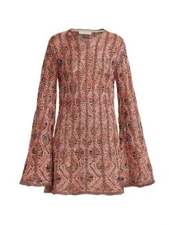 Chloé Diamond Knit Tunic Dress