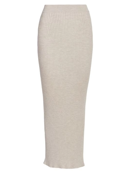 Chloé Ribbed Cashmere-Blend Maxi Skirt 3 Chloé Ribbed Cashmere-Blend Maxi Skirt