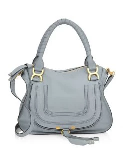 Chloé Medium Marcie Leather Satchel Light Cloud -Deals Chloé Store unnamed file 19