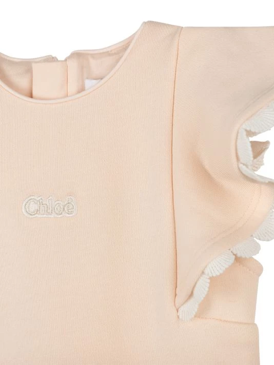 Chloé Baby's & Little Girl's Logo Embroidered Ruffle Romper For Kids 5 Chloé Baby's & Little Girl's Logo Embroidered Ruffle Romper For Kids - Image 3