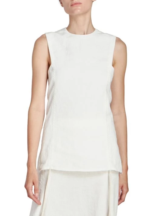 Chloé Linen Sleeveless Tunic Top 5 Chloé Linen Sleeveless Tunic Top - Image 3