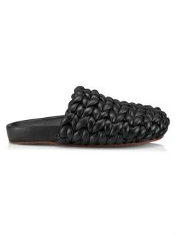 Chloé Kacey Braided Leather Mules Black -Deals Chloé Store unnamed file 1927