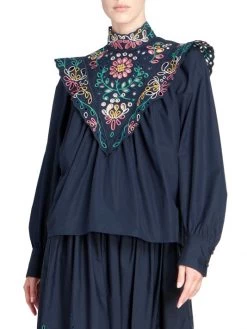 Chloé Embroidered Bib Blouse -Deals Chloé Store unnamed file 1930
