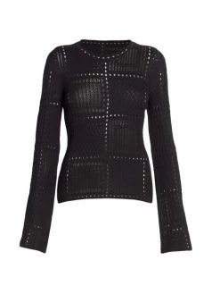 Chloé Crochet Bell Sleeve Top
