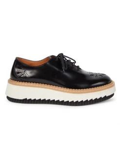 Chloé Kurtys Leather Platform Driver Oxfords