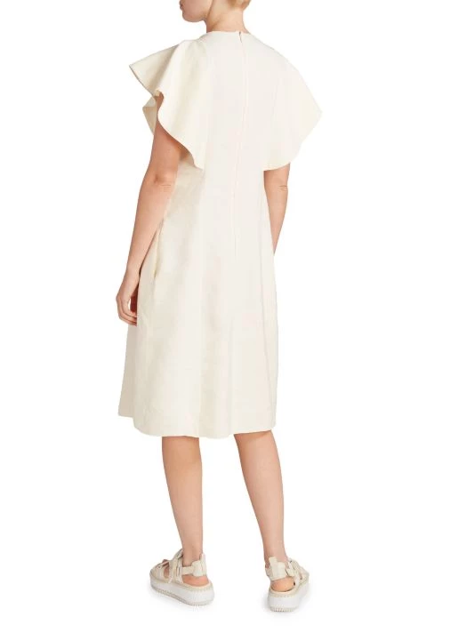 Chloé Flutter Sleeve Midi Dress 7 Chloé Flutter Sleeve Midi Dress - Image 5