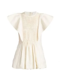 Chloé Flutter Sleeve Blouse