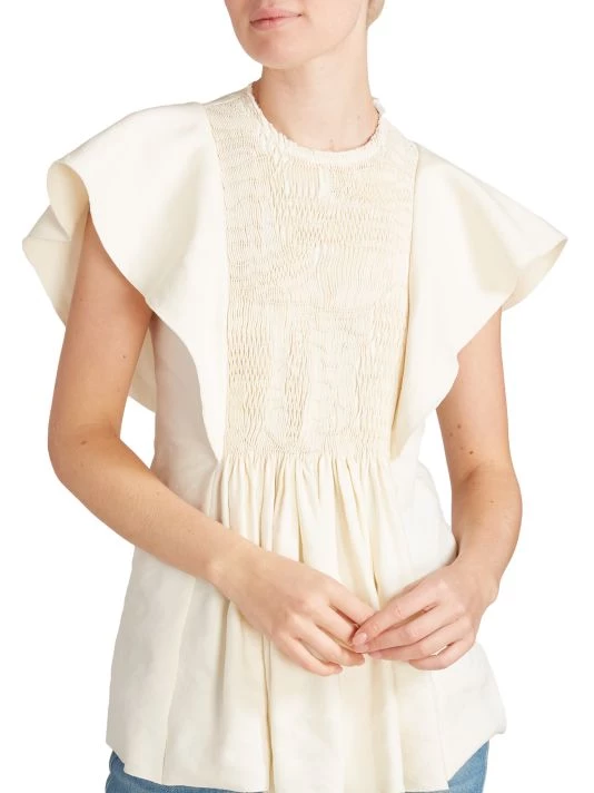 Chloé Flutter Sleeve Blouse 8 Chloé Flutter Sleeve Blouse - Image 6