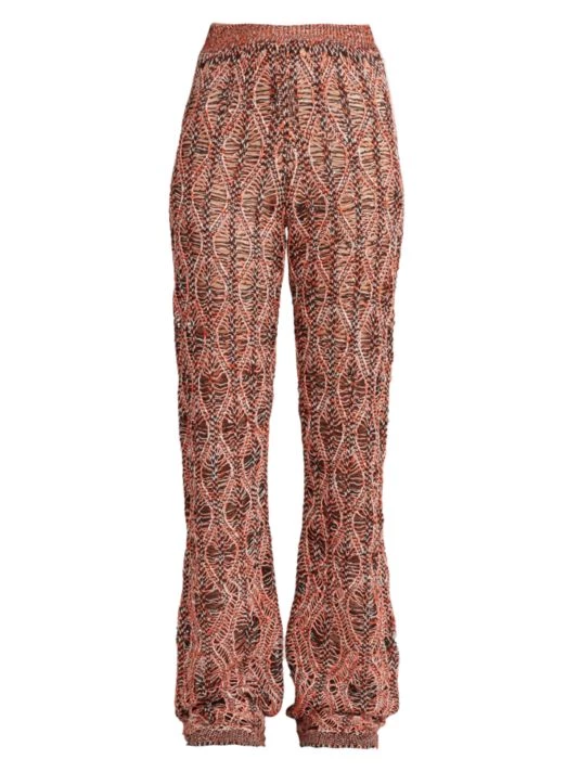 Chloé Openwork Knit Linen Pants 3 Chloé Openwork Knit Linen Pants
